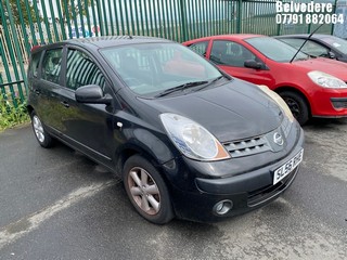 Location: Belvedere - 2006 NISSAN NOTE SE MPV REG: SL56RHE, Keys: No, MOT Expiry date: 22/08/2025, 1386 Petrol, 5 Speed Manual Petrol, Former Keepers: 7