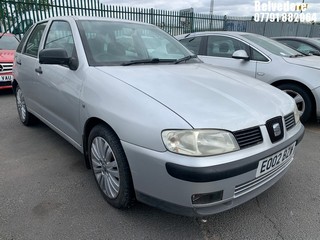 Location: Belvedere - 2002 SEAT IBIZA CHILL 5 Door Hatchback REG: EO02BZW, Keys: No, MOT Expiry date: 05/03/2026, 1391 Petrol, 5 Speed Manual Petrol, Former Keepers: 5