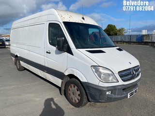 Location: Belvedere - 2013 MERCEDES-BENZ SPRINTER 313 CDI Panel Van REG: SO13FWZ, Keys: No, MOT Expiry date: 14/11/2024, 2143 Diesel, 6 Speed Manual Diesel, Former Keepers: 7