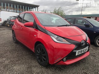 Location: Edinburgh - 2018 TOYOTA AYGO X-STYLE VVT-I 5 Door Hatchback REG: SY18KLM, Keys: No, MOT Expiry date: 21/03/2024, 998 Petrol, 5 Speed Manual Petrol, Former Keepers: 3