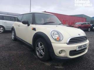 Location: Edinburgh - 2011 MINI  ONE 3 Door Hatchback REG: HN61MZW, Keys: No, MOT Expiry date: 24/11/2025, 1598 Petrol, 6 Speed Manual Petrol, Former Keepers: 5
