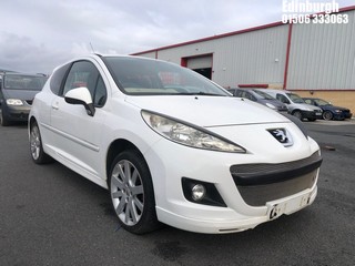 Location: Edinburgh - 2011 PEUGEOT 207 S16 3 Door Hatchback REG: L20BVS, Keys: No, MOT Expiry date: 04/03/2026, 1598 Petrol, 5 Speed Manual Petrol, Former Keepers: 4
