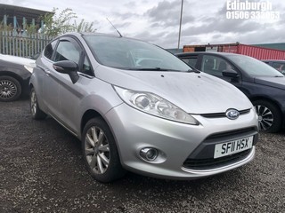 Location: Edinburgh - 2011 FORD FIESTA ZETEC 3 Door Hatchback REG: SF11HSX, Keys: No, MOT Expiry date: 31/10/2024, 1242 Petrol, 5 Speed Manual Petrol, Former Keepers: 6