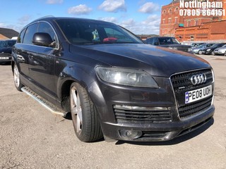 Location: Nottingham - 2008 AUDI Q7 S LINE TDI QUATTRO A Estate REG: PE08UOH, Keys: No, MOT Expiry date: 18/06/2024, 2967 Diesel, 6 Speed Auto Diesel, Former Keepers: 6