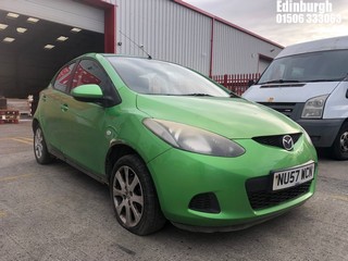 Location: Edinburgh - 2007 MAZDA 2 TS2 5 Door Hatchback REG: NU57WCN, Keys: No, MOT Expiry date: 22/10/2025, 1349 Petrol, 5 Speed Manual Petrol, Former Keepers: 6