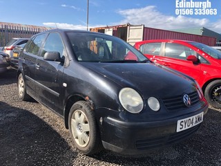 Location: Edinburgh - 2004 VOLKSWAGEN POLO TWIST 5 Door Hatchback REG: SY04XMA, Keys: No, MOT Expiry date: 10/08/2025, 1390 Petrol, 5 Speed Manual Petrol, Former Keepers: 10
