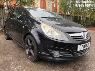 Location: Nottingham - 2010 VAUXHALL CORSA SRI 5 Door Hatchback REG: CP10PZR, Keys: No, MOT Expiry date: 06/06/2025, 1398 Petrol, 5 Speed Manual Petrol, Former Keepers: 7