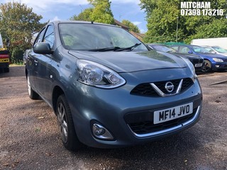 Location: MITCHAM - 2014 NISSAN MICRA ACENTA CVT 5 Door Hatchback REG: MF14JVO, 1198cc Petrol, Variable Speed Auto Petrol, Former Keepers: 6, Keys: No, MOT: Expiry date29/10/2025