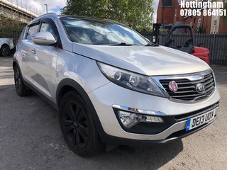 Location: Nottingham - 2013 KIA  SPORTAGE 2 CRDI Estate REG: DE13UOY, Keys: No, MOT Expiry date: 04/02/2025, 1685 Diesel, 6 Speed Manual Diesel, Former Keepers: 5