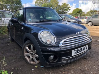 Location: Mitcham - 2009 MINI COOPER 3 Door Hatchback REG: GU59MFV, Keys: No, MOT Expiry date: 30/01/2025, 1598 Petrol, 6 Speed Manual Petrol, Former Keepers: 3