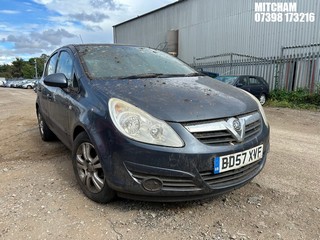 Location: Mitcham - 2008 VAUXHALL CORSA BREEZE PLUS 5 Door Hatchback REG: BD57XVF, Keys: No, MOT Expiry date: 14/05/2024, 1229 Petrol, 5 Speed Manual Petrol, Former Keepers: 4