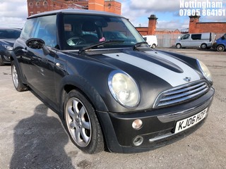Location: Nottingham - 2006 MINI MINI COOPER PARK LANE 3 Door Hatchback REG: KJ06HZP, Keys: No, MOT Expiry date: 05/11/2024, 1598 Petrol, 5 Speed Manual Petrol, Former Keepers: 5