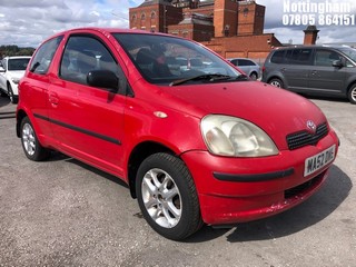 Location: Nottingham - 2002 TOYOTA YARIS GS D-4D 3 Door Hatchback REG: MA52DWL, Keys: No, MOT Expiry date: 28/01/2026, 1363 Diesel, 5 Speed Manual Diesel, Former Keepers: 8