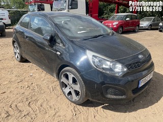 Location: Peterborough - 2013 KIA RIO 1 3 Door Hatchback REG: PX63VFV, Keys: No, MOT Expiry date: 01/12/2025, 1248 Petrol, 5 Speed Manual Petrol, Former Keepers: 6