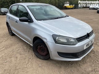 Location: Peterborough - 2011 VOLKSWAGEN POLO S 60 5 Door Hatchback REG: HN11JDK, Keys: No, MOT Expiry date: 22/11/2023, 1198 Petrol, 5 Speed Manual Petrol, Former Keepers: 5