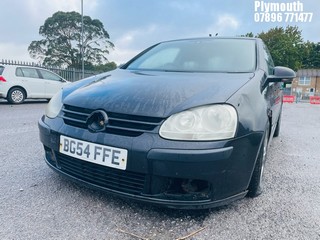 Location: Plymouth - 2004 VOLKSWAGEN GOLF TDI SE 3 Door Hatchback REG: BG54FFE, Keys: No, MOT Expiry date: 01/12/2023, 1896 Diesel, 5 Speed Manual Diesel, Former Keepers: 8