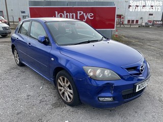 Location: South Wales - 2007 MAZDA 3 TAMURA 5 Door Hatchback REG: WD07ENN, Keys: No, MOT Expiry date: 16/01/2025, 1598 Petrol, 5 Speed Manual Petrol, Former Keepers: 6