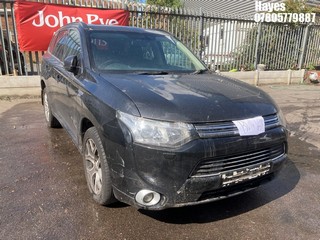 NOTE: ATF Registered Buyers ONLY - Location: Hayes - 2014 MITSUBISHI OUTLANDER GX 4H PHEV AUTO Estate REG: BV14VZW, Keys: No, 1998 Hybrid Electric, Variable 1 Speed Auto Petrol/E, Former Keepers: 3