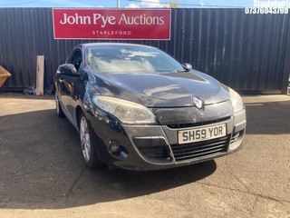 Location: Stapleford - 2009 RENAULT MEGANE DYNAMIQUE VVT Coupe REG: SH59YOR, Keys: Yes, MOT Expiry date: 07/08/2025, 1598 Petrol, 6 Speed Manual Petrol, Former Keepers: 7
