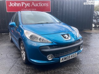 Location: Stapleford - 2009 PEUGEOT 207 SPORT HDI 90 5 Door Hatchback REG: KM09KGZ, Keys: Yes, MOT Expiry date: 24/08/2025, 1560 Diesel, 5 Speed Manual Diesel, Former Keepers: 6