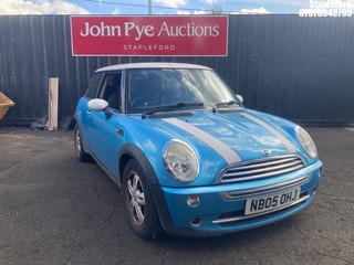 Location: Stapleford - 2005 MINI MINI COOPER 3 Door Hatchback REG: NB05OHJ, Keys: Yes, MOT Expiry date: 26/05/2026, 1598 Petrol, 5 Speed Manual Petrol, Former Keepers: 3
