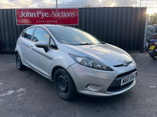 Location: Stapleford - 2010 FORD FIESTA EDGE TDCI 68 5 Door Hatchback REG: MA10XYH, Keys: Yes, MOT Expiry date: 25/06/2026, 1399 Diesel, 5 Speed Manual Diesel, Former Keepers: 5