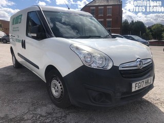 Location: Nottingham - 2017 VAUXHALL COMBO 2300 CDTI S/S Panel Van REG: FG17HKJ, 1598cc Diesel, 6 Speed Manual Diesel, Former Keepers: 1, Keys: No, MOT Expiry date: 17/05/2026