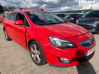 Location: Belvedere - 2011 VAUXHALL ASTRA SRI Estate REG: DY61HXC, 1598cc Petrol, 5 Speed Manual Petrol, Former Keepers: 6, Keys: Yes, MOT Expiry date: 12/12/2025