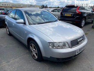 Location: Belvedere - 2003 AUDI A4 SE 4 Door Saloon REG: LR03BYJ, Keys: No, MOT Expiry date: 21/01/2025, 1984 Petrol, 5 Speed Manual Petrol, Former Keepers: 4