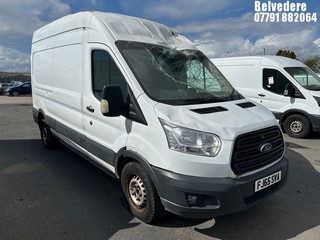 Location: Belvedere - 2015 FORD TRANSIT 350 Panel Van REG: FJ65SVA, Keys: No, MOT Expiry date: 04/12/2024, 2198 Diesel, 6 Speed Manual Diesel, Former Keepers: 4