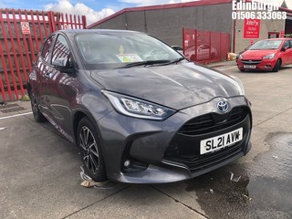Location: Edinburgh - 2021 TOYOTA YARIS DESIGN HEV CVT 5 Door Hatchback REG: SL21AVM, Keys: No, MOT Expiry date: 29/03/2024, 1490 Hybrid Electric, Variable 1 Speed Auto Petrol/E, Former Keepers: 3