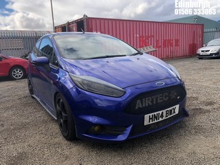 Location: Edinburgh - 2014 FORD FIESTA ST-2 TURBO 3 Door Hatchback REG: HN14BWX, Keys: No, MOT Expiry date: 07/01/2026, 1596 Petrol, 6 Speed Manual Petrol, Former Keepers: 7