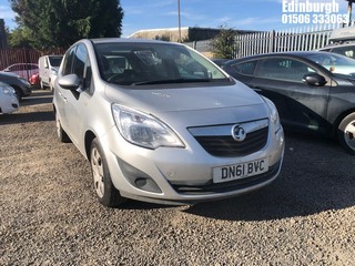Location: Edinburgh - 2011 VAUXHALL MERIVA EXCLUSIV TURBO 138 MPV REG: DN61BVC, Keys: No, MOT Expiry date: 23/06/2025, 1364 Petrol, 6 Speed Manual Petrol, Former Keepers: 3