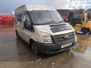 Location: Edinburgh - 2013 FORD TRANSIT 100 T260 FWD Panel Van REG: SL13KYB, Keys: No, MOT Expiry date: 27/10/2024, 2198 Diesel, 6 Speed Manual Diesel, Former Keepers: 2
