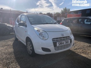 Location: Edinburgh - 2014 SUZUKI ALTO SZ 5 Door Hatchback REG: SM14TNV, Keys: No, MOT Expiry date: 24/05/2025, 996 Petrol, 5 Speed Manual Petrol, Former Keepers: 2