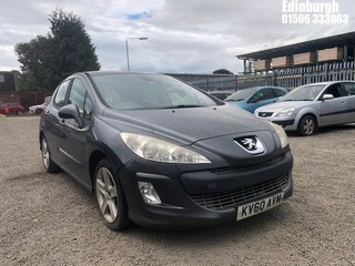 Location: Edinburgh - 2010 PEUGEOT 308 SPORT 5 Door Hatchback REG: KV60AVM, Keys: No, MOT Expiry date: 06/04/2024, 1598 Petrol, 5 Speed Manual Petrol, Former Keepers: 4