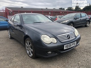 Location: Edinburgh - 2005 MERCEDES C200 KOMPRESSOR SE AUTO Coupe REG: VE05PTX, Keys: No, MOT Expiry date: 19/03/2024, 1796 Petrol, 5 Speed Auto Petrol, Former Keepers: 10