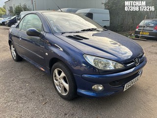 Location: Mitcham - 2004 PEUGEOT 206 ALLURE Coupe REG: EG04UJL, Keys: No, MOT Expiry date: 16/03/2026, 1587 Petrol, 5 Speed Manual Petrol, Former Keepers: 6
