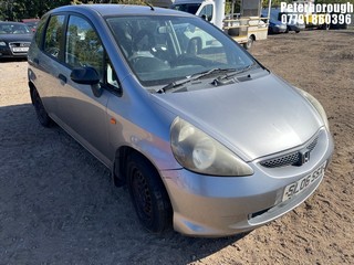 Location: Peterborough - 2006 HONDA JAZZ S 5 Door Hatchback REG: SL06SSX, Keys: No, MOT Expiry date: 08/09/2025, 1246 Petrol, 5 Speed Manual Petrol, Former Keepers: 5