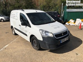 Location: Brentwood - 2016 PEUGEOT PARTNER 850 S L1 HDI Panel Van REG: NU66AOR, Keys: No, MOT Expiry date: 04.10.2024, 1560 Diesel, 5 Speed Manual Diesel, Former Keepers: 2