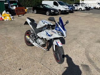 Location: Brentwood - 2010 YAMAHA YZF R125 Motorcycle REG: YT60UKG, Keys: No, MOT Expiry date: 06/05/2023, 124 Petrol, Manual Petrol, Former Keepers: 4
