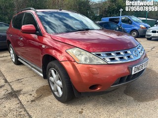 Location: Brentwood - 2008 NISSAN MURANO AUTO Estate REG: DN08VXV, Keys: No, MOT Expiry date: 04/11/2025, 3498 Petrol, Variable Speed Auto Petrol, Former Keepers: 8