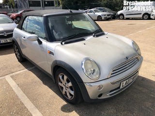 Location: Brentwood - 2007 MINI COOPER Convertible REG: LA07MHK, Keys: No, MOT Expiry date: 02.11.2025, 1598 Petrol, 5 Speed Manual Petrol, Former Keepers: 5