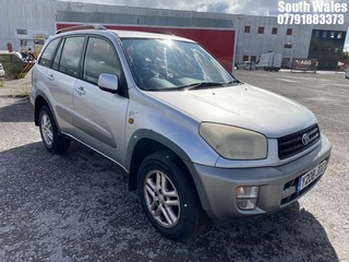 Location: South Wales - 2001 TOYOTA RAV4 GX VVTI Estate REG: Y208JDD, Keys: No, MOT Expiry date: 17/04/2025, 1998 Petrol, 5 Speed Manual Petrol, Former Keepers: 4