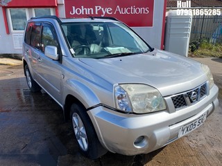 Location: Hull - 2005 NISSAN X-TRAIL SVE DCI Estate REG: YX05SXC, Keys: No, MOT Expiry date: 02/04/2026, 2184 Diesel, 6 Speed Manual Diesel, Former Keepers: 8