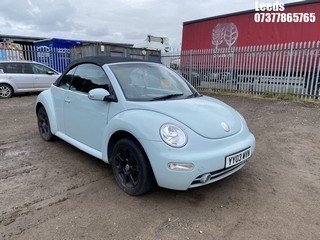 Location: Leeds - 2003 VOLKSWAGEN BEETLE CABRIOLET Convertible REG: YY03WVN, Keys: No, MOT Expiry date: 13-11-2025, 1596 Petrol, 5 Speed Manual Petrol, Former Keepers: 6