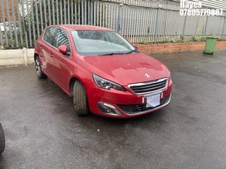 Location: Hayes - 2015 PEUGEOT 308 ALLURE PURE TECH S/S 5 Door Hatchback REG: GK15DYA, Keys: No, MOT Expiry date: 30/11/2024, 1200 Petrol, 6 Speed Auto Petrol, Former Keepers: 4