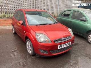 Location: Hayes - 2007 FORD FIESTA ZETEC CLIMATE 3 Door Hatchback REG: PK57KXS, Keys: No, MOT Expiry date: 21/09/2025, 1388 Petrol, 5 Speed Manual Petrol, Former Keepers: 6