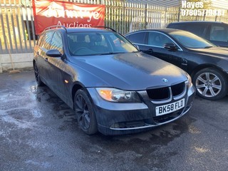 Location: Hayes - 2008 BMW 318D EDITION SE TOURING Estate REG: BK58FLD, Keys: No, MOT Expiry date: 09/08/2024, 1995 Diesel, 6 Speed Manual Diesel, Former Keepers: 5