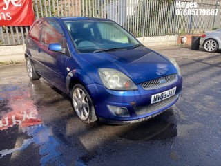 Location: Hayes - 2008 FORD FIESTA ZETEC BLUE 75 3 Door Hatchback REG: NV08JXY, Keys: No, MOT Expiry date: 03/11/2025, 1242 Petrol, 5 Speed Manual Petrol, Former Keepers: 3